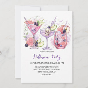 Grusel- Cocktailparty Halloween Einladung
