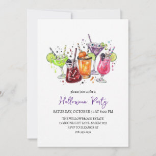 Grusel- Cocktailparty Halloween Einladung