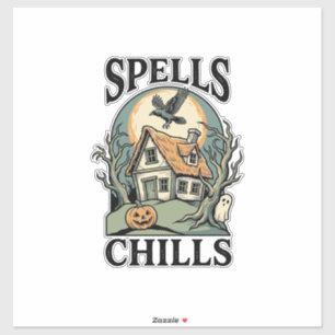Grusel Cottage Halloween-Shirt für die gruselige S Aufkleber