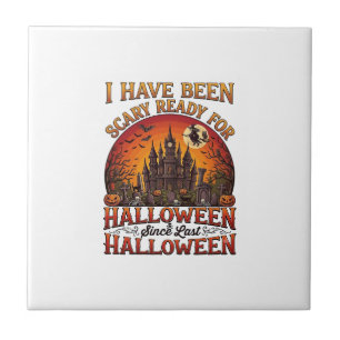 Grusel Fertig Halloween Verzaubertes Schloss Hexe Fliese