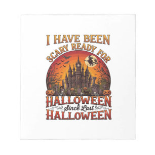 Grusel Fertig Halloween Verzaubertes Schloss Hexe Notizblock