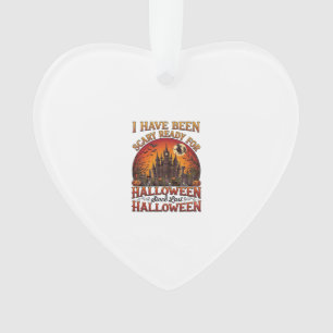 Grusel Fertig Halloween Verzaubertes Schloss Hexe  Ornament