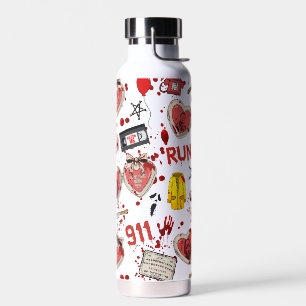 Grusel-Filme mit Blutspritzer-Killer  Trinkflasche