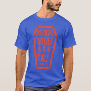 Grusel Filme Und Chillen Sarg Schädel Lustig Hallo T-Shirt