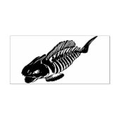 Grusel Fisch Gummistempel (Prägung)