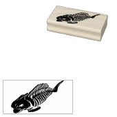 Grusel Fisch Gummistempel (Stempel)