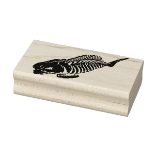 Grusel Fisch Gummistempel