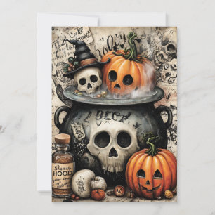 Grusel & Freude Halloween Feiertagskarte