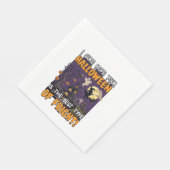 Grusel-Halloween-Haus-Hexe-Geist_1 Serviette (Ecke)