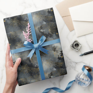 Grusel-Halloween im Vintage-Stil Geschenkpapier