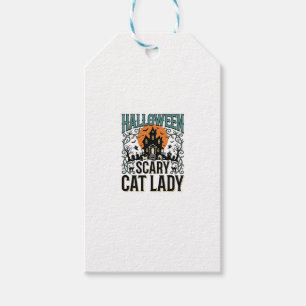 Grusel-Halloween-Katzen-Lady-Vintage_1 Geschenkanhänger