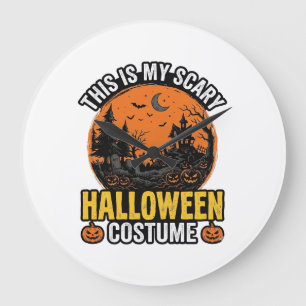 Grusel-Halloween-Kostüm Vintage Große Wanduhr