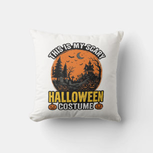 Grusel-Halloween-Kostüm Vintage Kissen