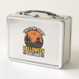 Grusel-Halloween-Kostüm Vintage Metall Brotdose