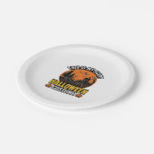 Grusel-Halloween-Kostüm Vintage Pappteller (Schrägansicht)