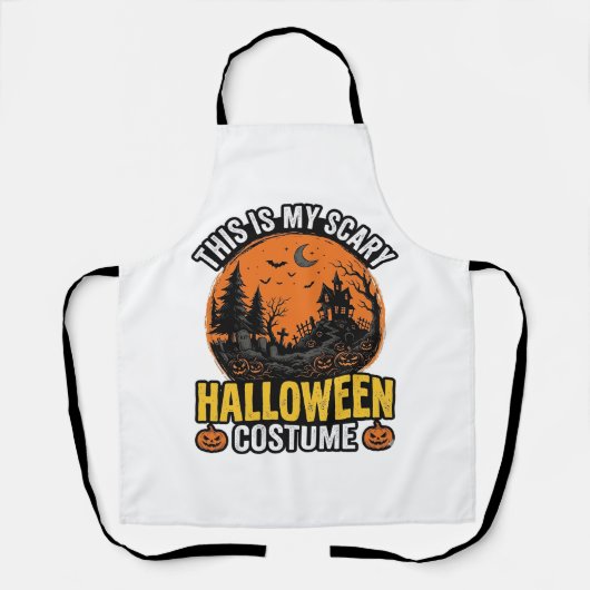 Grusel-Halloween-Kostüm Vintage Schürze (Vorderseite)
