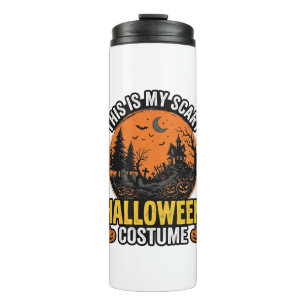 Grusel-Halloween-Kostüm Vintage Thermosbecher