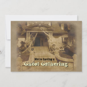 Grusel-Halloween-Party-Einladung zum Spukhaus Einladung