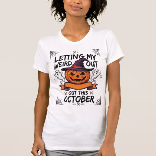 Grusel-Halloween-Shirt mit Kürbis-Geistern_1 T-Shirt