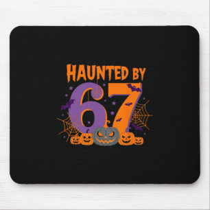Grusel-Halloween-Skelett Gruselhaft Sechs Sieben Z Mousepad