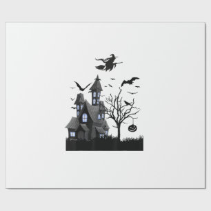 Grusel-Halloween-T-Shirt mit fliegenden Fledermäus Geschenkpapier