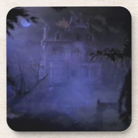 Grusel-Haus-Coaster Untersetzer (Vorderseite)