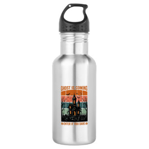 Grusel-Haus Halloween Dekoration Vintage Geist Kom Edelstahlflasche