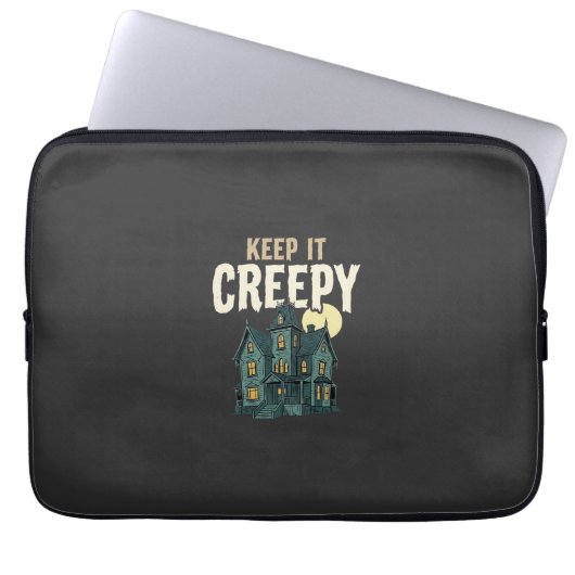 Grusel-Haus Halloween-Design_1 Laptopschutzhülle (Vorderseite)