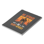 Grusel-Haus Halloween-Design Notizblock (Rotiert)