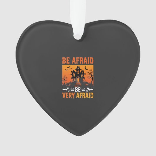 Grusel-Haus Halloween-Design Ornament (Vorderseite)