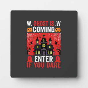 Grusel-Haus Halloween - Eintreten, wenn du dich tr Fotoplatte