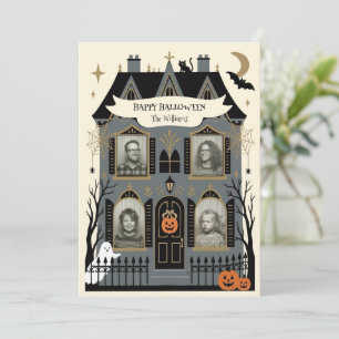 Grusel-Haus Halloween-Foto-Personalisierung mit me Feiertagskarte