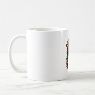 Grusel Haus Halloween Hexe Nacht Lebend Tote Skele Kaffeetasse