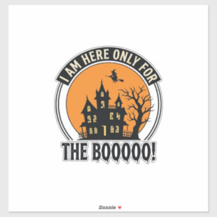 Grusel-Haus Halloween Lustiger Boo Vintage_1 Aufkleber
