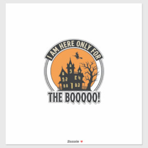 Grusel-Haus Halloween Lustiger Boo Vintage_1 Aufkleber