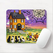 Grusel-Haus-Halloween-Mauspad Mousepad (Mit Mouse)