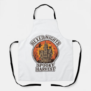 Grusel-Haus Halloween-Shirt Vintage-Gravur De Schürze