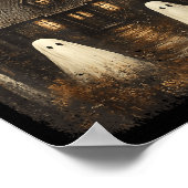 Grusel-Haus Halloween Spuk Geist Poster (Ecke)