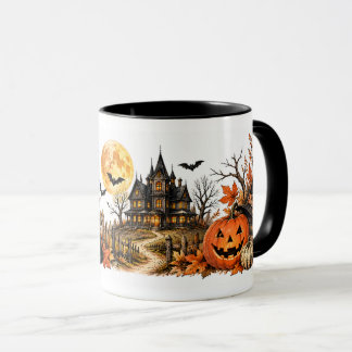 Grusel-Haus Halloween-Tasse Tasse