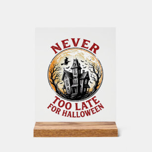 Grusel-Haus-Halloween-vintage-graviertes-Shirt_1 Acrylschild