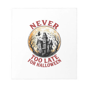 Grusel-Haus-Halloween-vintage-graviertes-Shirt_1 Notizblock