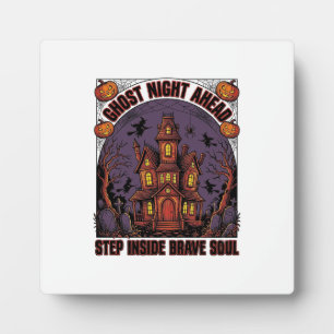 Grusel-Haus Halloween Vintage Gravur Design_1 Fotoplatte
