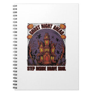 Grusel-Haus Halloween Vintage Gravur Design_1 Notizblock