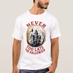 Grusel-Haus Halloween Vintage Gravur Shirt_1 T-Shirt
