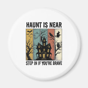Grusel-Haus Halloween Vintage-Stich Gespenstisch D Magnet