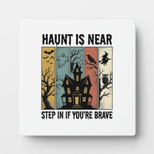 Grusel-Haus Halloween Vintage-Stich Gruselige D Fotoplatte