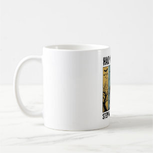 Grusel-Haus Halloween Vintage-Stich Gruselige D Kaffeetasse