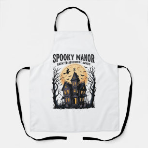 Grusel-Haus Halloween Vintage-Stich Gruselige N Schürze
