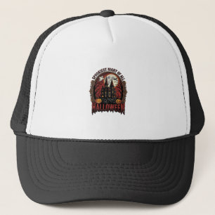 Grusel-Haus Halloween Vintage-Stich Spooky N Truckerkappe