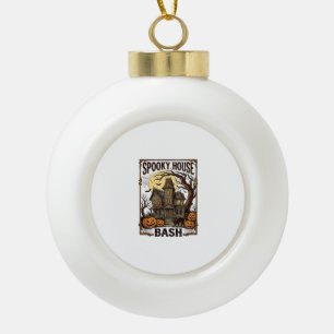 Grusel-Haus-Party Vintage-Stich Halloween-Dekorati Keramik Kugel-Ornament